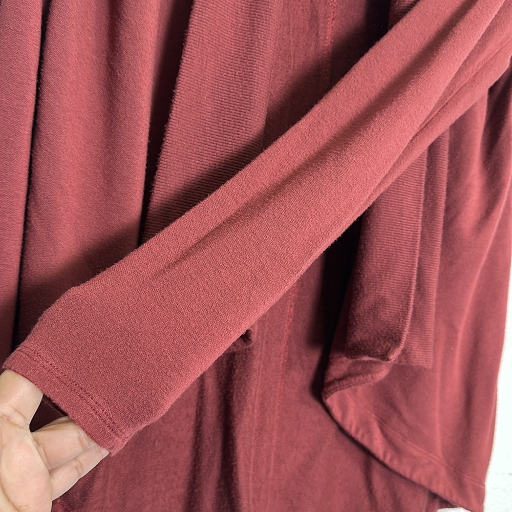 Athleta Nirvana Wear Two Ways Wrap Size Small Open Cardigan Long Sleeve READ - Picture 4 of 8